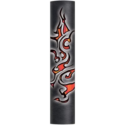 8 Inch "Tribal Flames" Leather Hair Glove