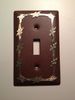 Barbed Wire Metal Light Switch Plate Antique Finish