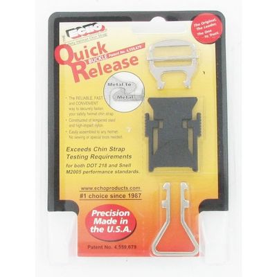 Black ECHO Quick Helmet Chin Strap Release