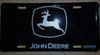 Black John Deere License Plate