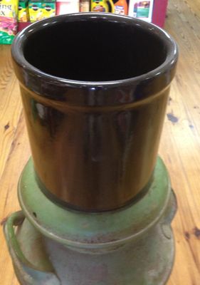 Black One Gallon Crock 