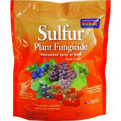 BONIDE SULFUR PLANT FUNGICIDE MICRONIZED SPRAY OR DUST 4 POUNDS