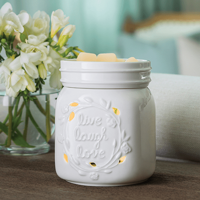 Candle Warmers Etc Live Love Laugh 2 in 1  Fragrance Warmer