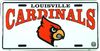 Cardinals Stamped Metal License Plate