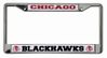 Chicago Blackhawks NHL Chrome Auto License Plate Frame
