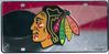 Chicago Blackhawks NHL Metal Auto License Plate
