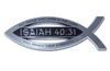 Christian Fish Chrome Auto Emblem (Isaiah 40:31 w/ Scripture) Made in USA Christian Fish Chrome Auto Emblem (Isaiah 40:31 w/ Scripture) Made in USA