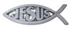 Christian Fish Chrome Auto Emblem (JESUS) Christian Fish Chrome Auto Emblem (JESUS)