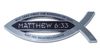 Christian Fish Chrome Auto Emblem (Matthew 6:33 w/ Scripture) Christian Fish Chrome Auto Emblem (Matthew 6:33 w/ Scripture)