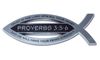 Christian Fish Chrome Auto Emblem (Proverbs 3:5-6 w/ Scripture) Made in USA Christian Fish Chrome Auto Emblem (Proverbs 3:5-6 w/ Scripture) Made in USA