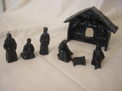Handcrafted from Coal Christmas Decorations