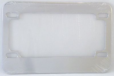 Chrome Metal Motorcycle License Plate Frame