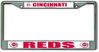Cincinnati Reds MLB Chrome Auto License Plate Frame