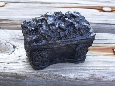 Coal Cart Handcrafted from Coal by Kentucky Artisans