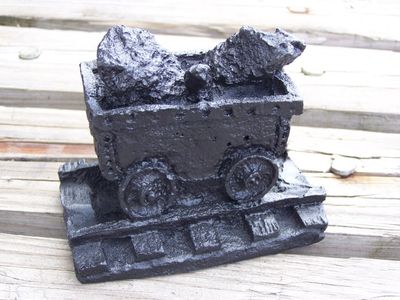 Coal Cart on Tracks