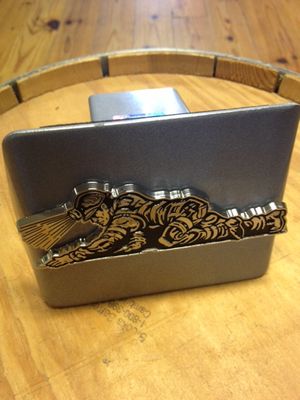 Coal Miner Brushed Chrome Hitch Cover