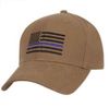 Coyote Brown Thin Blue Line Flag Low Profile Cap