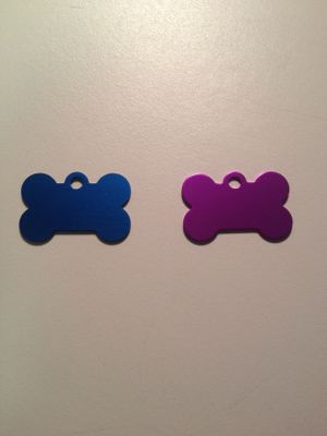 Custom  Engraved Small Bone Pet ID 