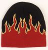 DELUXE ACRYLIC RED FLAME SKULL CAP