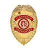 Gold Deluxe Fire Department Badge