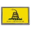 Don't Tread On Me Flag Chrome Auto Emblem Don't Tread On Me Flag Chrome Auto Emblem