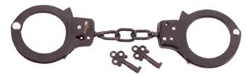 Double Lock Quality Steel Black Handcuffs