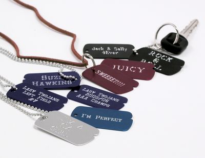 Engraved Military Dog Tag With Chain 