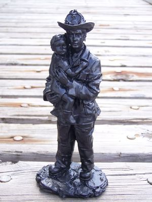Fireman Coal Figurine