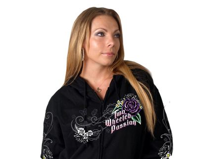 Floral Two Wheel Passion Hoodie