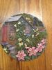 Floral Window  10" Stepping Stone/Wall Plaque
