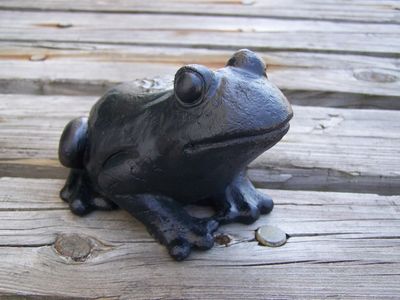 Frog Handcrafted from Coal