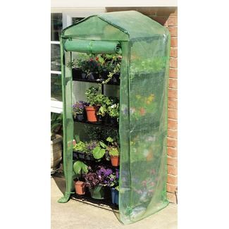 Gardman USA Grow It 4 Tier PVC Growing Rack Greenhouse