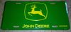 Green John Deere License Plate