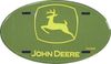 Green Oval John Deere License Plate