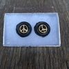 Handcrafted and Made in Kentucky from Coal Peace Sign Post Earrings