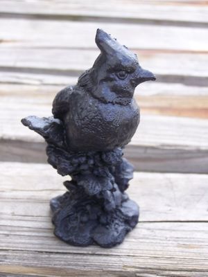 Handcrafted Cardinal  Made from Coal by Kentucky Artisans