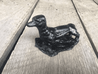 Handcrafted Dachshund (wiener dog) Made from Coal