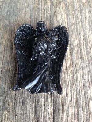 Handcrafted from Coal and made in Kentucky Christmas Angel Tree Ornament 