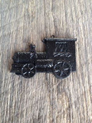 Handcrafted from Coal and made in Kentucky Christmas Train Tree Ornament 