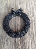 Handcrafted from Coal and made in Kentucky Christmas Wreath Ornament