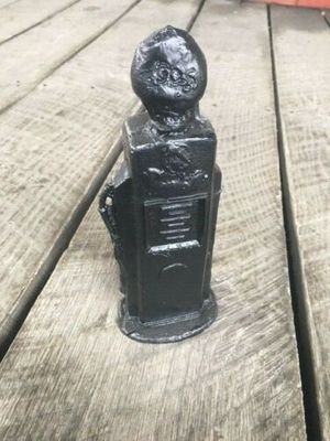 Handcrafted From Coal Nostalgic Gas Pump Figurine