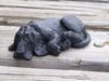Handcrafted in Kentucky from Coal Lazy Hound Dog Figurine