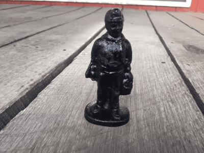 Handcrafted Small Coal Miner Made from Coal by Kentucky Artisans