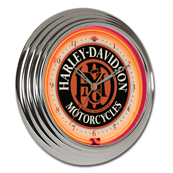 Harley Davidson HDMC Neon Clock