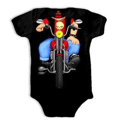 Headless Boy Biker Onesie 