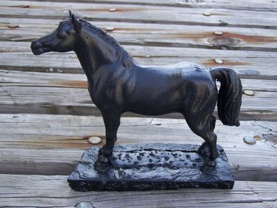Small Horse on Base made from Coal