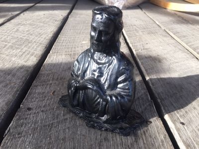 Jesus Bust Made in Kentucky from Coal