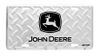 John Deere Black Logo Diamond Plate License Plate 