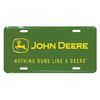 John Deere Green "Nothing Runs Like A Deere" License Plate