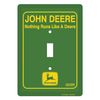 John Deere "Nothing Runs Like A Deere" Single Light Switch Metal Plate Cover